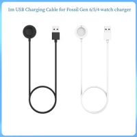 2PCS/LOT 1m USB Magnetic Fast Charge Charger Dock For Fossil Gen 6 / Fossil Gen 5 / Fossil Gen 4 Smart Watch Accessories Chargin