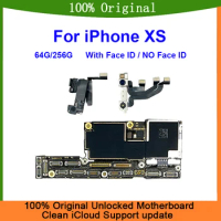 Full Chips Mainboard for iPhone XS 64g 256g Original Motherboard With Face ID Unlocked Logic Board Plate With Cleaned iCloud