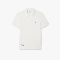【LACOSTE】男裝-常規版型針織短袖Polo衫(白色)