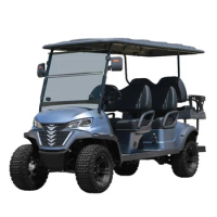 China 60/72V Lithium Battery 4 Wheel 6 Seater 5/7KW Lifted New Chinese Travel Golf Scooters Solar Panels Electric Golf Cart