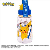 Pokemon 350ml BPA Free 膠水樽連飲管及頸繩/水壺