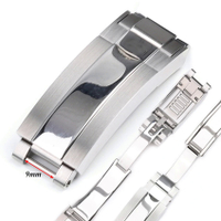9มิลลิเมตรสแตนเลสนาฬิกาจับมือสำหรับ Rolex เดย์โทนา SUBMARINER GMT ปรับปรับปรับฉุยฉายสำหรับยางนาฬิกาวงหัวเข็มขัดอุปกรณ์เสริม