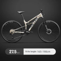 Mountain Bike Soft Tail Double Damping, Downhill Bicycle, Full Suspension Hydraulic Disc Brake, 30 Speed, 33 Speed, 27.5