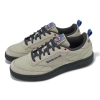 【REEBOK】休閒鞋 Club C 85 男鞋 卡其 黑 低筒 帆布 麂皮 拼接 復古(100201188)