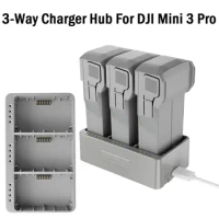 3-Way Charging Hub for DJI Mini 3 Pro Battery Charging Butler for DJI Mini 3 PRO Battery Charger Drone Accessories