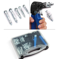 On Sale 72pcs Wall Anchor Screw for Drywall Gypsum Drywall Wood Board Molly Bolt Hollow Drive Gantun