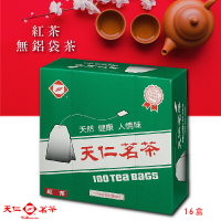 【天仁茗茶 TENREN】紅茶無鋁袋茶(100入裸包/盒*16盒/箱) 茶包 茶袋