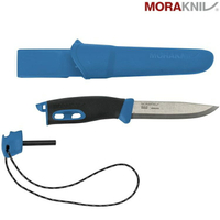 MORAKNIV Companion Spark 不鏽鋼直刀(附打火石)/露營小刀 瑞典製 13572 藍