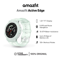 Amazfit Active Edge | AI Health Coach for Gym | 5 Satellites GPS | 10ATM Water Resistance