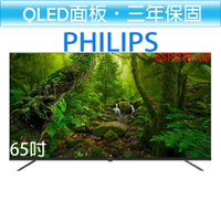【送基本安裝】飛利浦 PHILIPS 65吋 4K QLED Google TV 智慧顯示器 65PQT8169