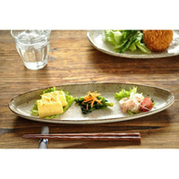 日本製 美濃燒陶瓷長型餐盤 煎魚 日式料理 生魚片 炸雞 沙拉 牛排 餐盤 廚房用具 廚房用品 碗盤