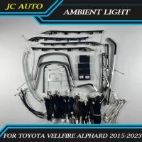 Car Led Ambient Light for Toyota Vellfire Alphard 2015-2023 Ambient Light Full Set Car Chair Light LHD/RHD Car Interior Lights