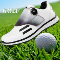 2023 New Brand Men's Golf Shoes Fixed Studs Men's Outdoor Waterproof Non-slip Golf Shoes Men's Professional Training Golf Shoes
