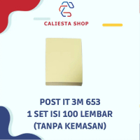 Post it 3M 653 1 set isi 100 lembar (tanpa kemasan)