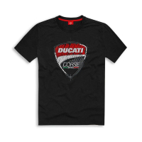 &DADI& Summer short-sleeved round neck casual T-shirt Ducati Corse men's black short-sleeved T-shirt
