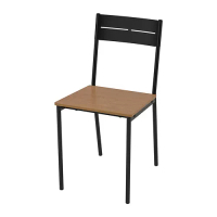 SANDSBERG 餐椅, 黑色/棕色