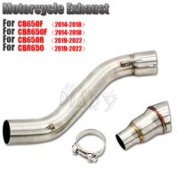 Motorcycle Exhaust Modified 60mm Middle Link Pipe For CB650F CBR650F CBR 650F 2014-2018 CB650R CBR650 Elbow 2019-2022 Motorcross