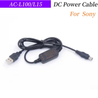 AC-L100 AC-L10 AC-L15 USB DC Power Cable for Sony DSC-S85 DSC-F828 HXR-MC1500 HXR-MC2000 DCR-TRV940