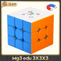 GAN MonsterGO 3x3 M EDU Magnetic Magic Speed Cube Stickerless Professional Fidget Toys GAN MSG EDU 3X3 Cubo Magico Puzzle