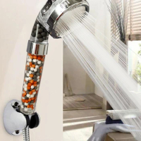 Zhangji 3 Functions High Pressure SPA Shower Head Water Saving Handheld Rainfall Bathroom Accessory Anion Filter Shower