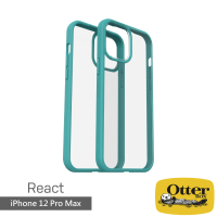 【OtterBox】iPhone 12 Pro Max 6.7吋 React輕透防摔殼(藍)