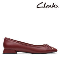 【Clarks】女鞋 Ubree15 Step 可愛皮繩蝴蝶結梯形跟娃娃鞋(CLF74857D)