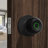 Smart Lock Fingerprint Door Lock Rechargeable Fingerprint Door Knob with Keys TUYA App Control for Bedrooms Cloakroom