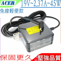 ACER 19V 2.37A 45W 充電器 宏碁 TMP214，TMP238-M，TMX314-51，TMX514-51，SW5-171，SW5-173，SF113-31，L1410，S30-10，S30-20，S40-10，A515-54，P3-131，R14，S13，S7-191，TMP236-M，MS2392，V3-331，V3-371，V3-372