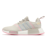 adidas 休閒鞋 NMD_R1 W 女鞋 米白 奶茶 粉紅 Boost 愛迪達 GW9473