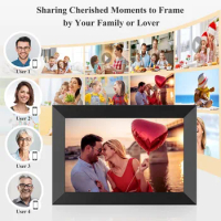 WiFi Frameo Digital Photo Frame 10.1 Inch 32GB Smart Digital Picture Frame with 1280x800 IPS HD Touch Screen