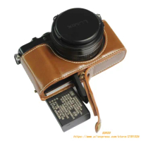 for Panasonic LUMIX DC-LX100m2 LX100II Mark II Camera Case Retro Camera Protective Jacket Camera Bag Portable Shoulder Bag