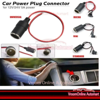 SOCKET LIGHTER Female 12V-24V Car Cigar Cigarette Lighter Socket Plug Connector High Quality 2A
