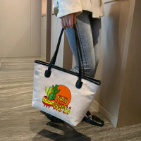 Free Hugs Cactus Canvas Tote Bag Shoulder Hand Book Bag Teacher Tote Shopper Shopping Bag