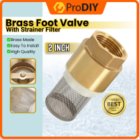 1pcs 2 Inch Brass Foot Valve Mesh Valve with Strainer Filter Check Valve Pump Strainer For Pump Stee