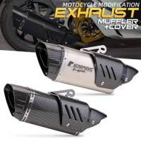 Universal Motorcross Exhaust Motorcycle Pipe Muffler Modified Bicycle For HONDA CBR650F XMAX Z250 PCX NMAX R3 R6 GSXR125