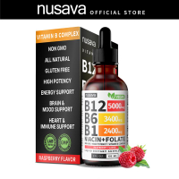 Thuốc bổ sung vitamin B12 dạng lỏng với B6 B1 niacin & folate - hỗ trợ năng lượng não & tim không bi