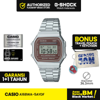 Casio General A168WA-5AYDF | Jam Tangan Unisex/Pria/Wanita | Digital | Anti Air | Original | Kaca Re