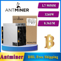 Real Price NEW Bitmain Antminer L7 9050M (9.05Gh) Litecoin Miner LTC/DOGE Scrypt Air-cooling Miner Free Shipping