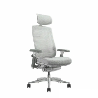 【DEZCTOP】Arc 人體工學椅-白(透氣減壓｜雙弧背框｜ 完美支撐｜ 高舒適度)