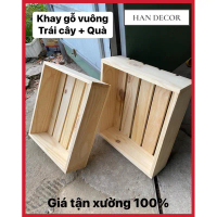 HỘP GỖ VUÔNG , KHÂY GỖ THÔNG VUÔNG ĐỰNG TRÁI CÂY , ĐỰNG QUÀ TẾT