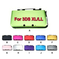 Hard Game Protector Accessories Aluminum Gaming Housing Shell Durable Top Bottom Cover for Nintendo NEW 3DS XL/LL