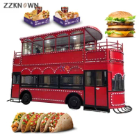Double Decker Luxury Bus for Hamburger Electric Tourist Bus For Sale Professional Customized London Bus Car