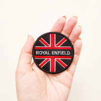 Motorcyle Patch Bordir Aksesoris Emblem Iron On British Royal Enfield