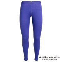 【Icebreaker】女 Oasis 保暖貼身長褲-BF200-水藍(IB104383-510)