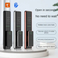 Auto-Lock Digital Electronic Ttlock Lock Biometric Fingerprint Tuya Wifi Smart Door Lock Remote for Google home Aleax