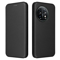 ONE PLUS ACE 2 PRO 5G Flip Case Luxury Carbon Fiber SKIN Leather BOOK Full Cover For ONEPLUS ACE2 PRO 5G Phone Funda Bags
