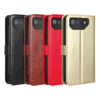 Case For ASUS ROG Phone 7 Flip Case Wallet Magnetic Luxury Leather Cover For ASUS ROG Phone 7 ROG7 Phone Bags Case