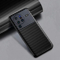 Carbon Fibre texture Case for Vivo X80 X60 X50 Pro 5G Fashion Design Soft Back Cover Coque for vivo x80 pro Case Funda