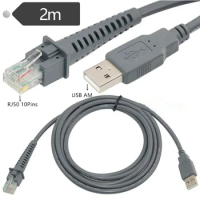 2M Symbol Barcode Scanner USB Cable LS1203 LS2208 LS4208 LS3008 CBA-U01-S07ZAR Replacement for Zebra Ds2278 3578 4608 wholesale