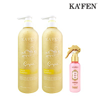 【KAFEN卡氛】2入養髮組 生薑韌髮頭皮洗髮精760ml*2  贈亞希朵保濕噴霧*1
